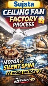 Sujata Ceiling Fan Factory 😲 | Motor to Silent Spin | Inside Factory | #Shorts