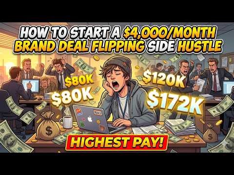 How to Start a $4,000/Month Brand Deal Flipping Side Hustle (No Capital Required)