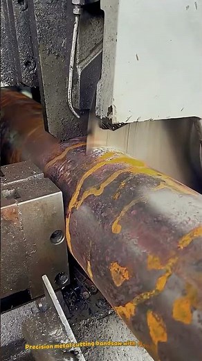 Clean Billet Sectioning: Cutting Massive Solid Steel Bar with an Industrial Bandsaw