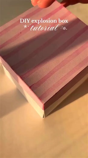Craft by salma on Instagram: "DIY birthday explosion box cute & easy gift idea Step by step tutorial is also available on youtube #diy #birthdaycard #birthdaygiftideas #birthday #craf : handmade cards love friendship gift him her cute birthday cake explosion box gift box surprise card"