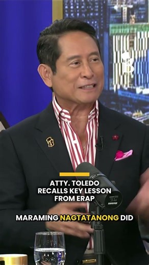 Atty. Toledo recalls key lesson from Erap