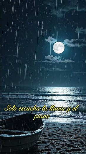 Lluvia y piano suave para dormir rápido esta noche