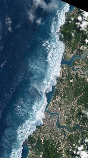 The most destructive tsunamis are shaped by the coastline itself. Bays, harbours, and narrow inlets can funnel water inward, amplifying wave height far beyond what arrived offshore. #coastallife #shorelinephysics #oceanbehavior #geographyfacts #earthknowledge This video is AI-generated and created for visual illustration only. | Earth Impacts
