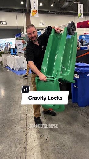 Secure and Efficient Trash Bins: Franzen Gravity Locks