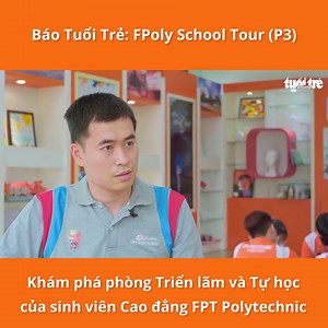 🔥 KHÁM PHÁ FPT POLYTECHNIC CÙNG BÁO TUỔI TRẺ (P3): KHÔNG GIAN TRIỂN LÃM VÀ TỰ HỌC CÙNG TRIẾT LÝ "THỰC HỌC - THỰC NGHIỆP" 🔥 ✨ Trở thành sinh viên FPT Polytechnic, bạn sẽ được trải nghiệm những đặc quyền sau: ✅ Môi trường học tập năng động, chất lượng, đi đầu xu hướng với các trang thiết bị hiện đại ✅ Được trải nghiệm dự án thực tế, kinh nghiệm làm việc chiếm tới 70% chương trình giảng dạy ✅ Cơ hội việc làm tương lai rộng mở tại hơn 500 doanh nghiệp đối tác - Kết nối với các đơn vị tuyển dụng ch