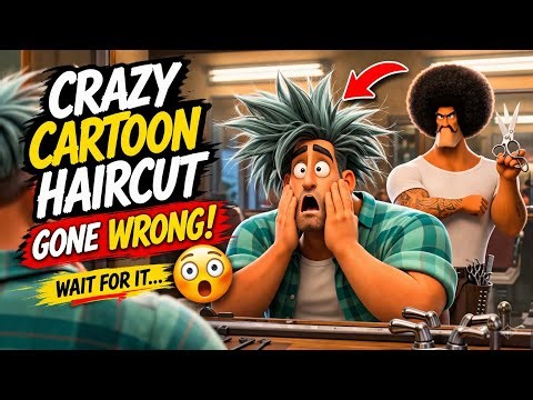 Crazy Cartoon Haircut Gone WRONG 😳✂️ (Wait For It…)