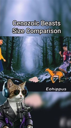 Cenozoic Beasts Size Comparison #animals #cenozoic #animalstampede #shorts #animal #cartoon #viral