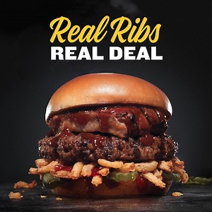 The Baby Back Rib Thickburger tastes even better when it’s FREE. | Hardee's