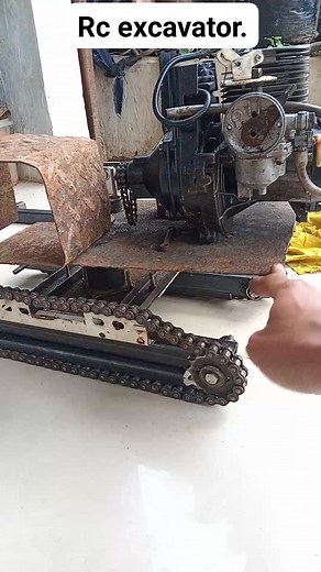 Rc excavator handmade. | Opang Didin