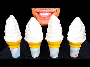 ASMR MCDONALDS ICE CREAM MACHINE NOT BROKEN MUKBANG EATING SOUNDS NO TALKING JERRY MEME SONG SOUNDS