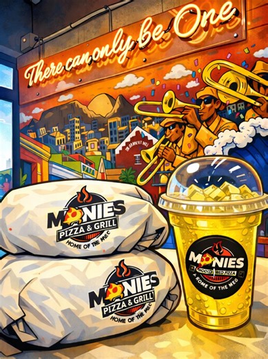 Manies Will have your world spinning Around 🌎🤪🍕 #pizzA #burgers #desserts #meg #pypシ