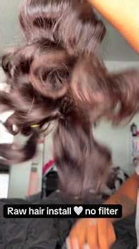 Installing @Missrawhair For the first time 😍 #rawhair #hairtexture #hairvlogger #rawhairvendor