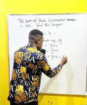 Word Problem | Consecutive Numbers