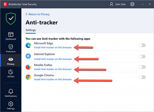 How to install Bitdefender’s Anti-Tracker browser extension on Windows