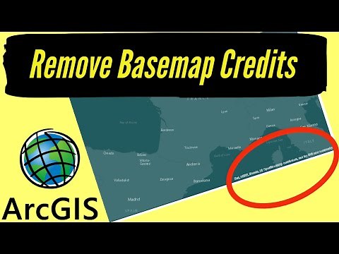 How to remove ESRI Basemap Credits in ArcGIS | ArcGIS Layout