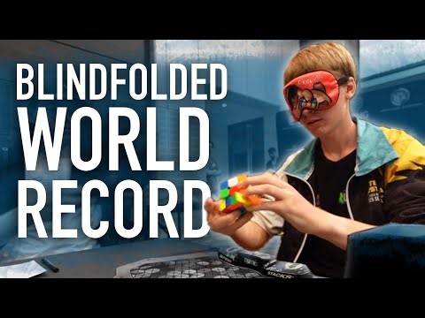 Rubik's Cube Blindfolded World Records - 14.05 Average + 11.67 Single