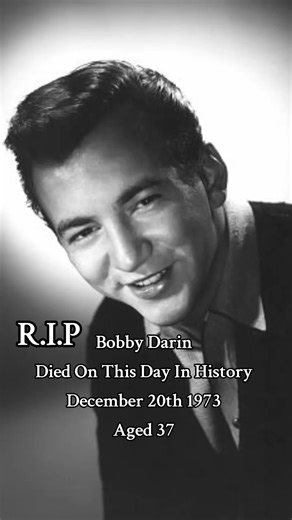 Bobby Darin Died On This Day In History R.I.P #news #shorts #music