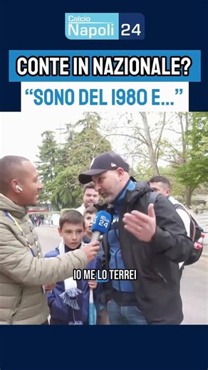 Antonio Conte in Nazionale? 🇮🇹 Tifoso del Napoli risponde così 😏👍