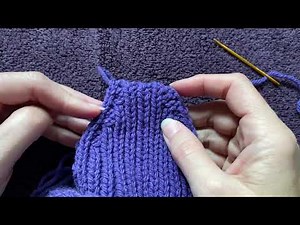 Weaving in ends, Mitten Top