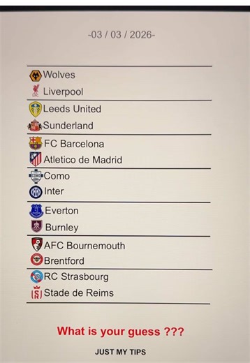 Tips for Tuesday Football Matches Prediction