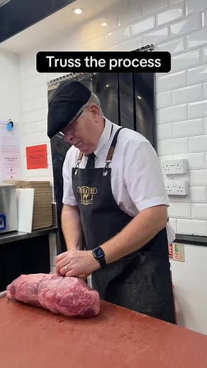 2.7K views · 18 reactions | Truss the process. For anyone wondering, no it’s not a misspelling. Trussing is the technique of tying meat to keep it compact, ensuring even cooking, juiciness and perfect presentation. | The Meatery | Facebook