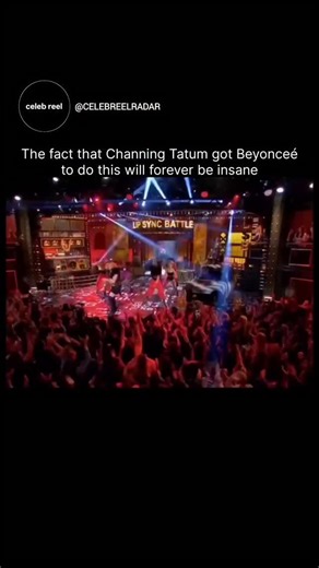 Celeb Reel Radar on Instagram: "Channing Tatum absolutely killed it on Lip Sync Battle 🤩💃✨ with his epic lip sync to Beyoncé’s “Run the World (Girls)”. Dressed in full Beyoncé style with a wig dramatic makeup and fierce outfit he brought insane energy and nailed every move. Follow @thehiddenpasts for more 🎤❤️ The performance became one of the most iconic moments in the show’s history as Tatum fully embraced the song’s powerful vibe. The absolute highlight hit when Beyoncé herself surprised ev