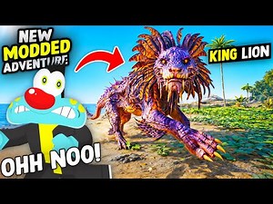 WE FOUND SCARIEST LION KING | ARK in HARDCORE MODE! | NEW ARK Modded Episode #10 .ft Oggy