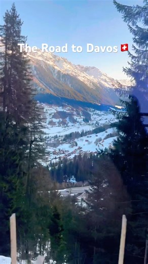 The Road to Davos | World economic forum | Давос | Snow | Swiss | Davos | 4K | Mountains | Suisse |