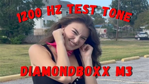 1200 Hz test tone demonstration on the DiamondBoxx M3 speaker