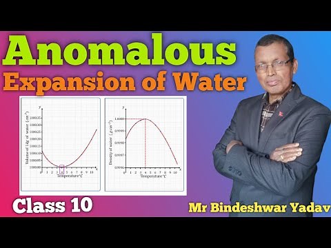 Anomalous Expansion of water | Class 10 Chapter 9 | Mr Bindeshwar Yadav