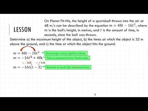 A1.9 - Applications of Quadratics