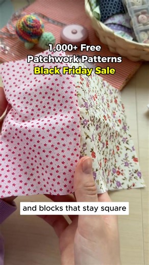 🎁 Black Friday: Patchwork Made Simple — From First Stitch to Finished Piece! Imagine laying out your fabric, choosing your first stitch — and finally crafting a patchwork piece you’re proud of. “Patchwork Made Simple” cuts through the guesswork. It’s your go-to printable guide for creating beautiful patchwork designs without overwhelm. 🧵 Learn how to pair fabrics & colors confidently 📐 Follow clear step-by-step layouts and project planners ✨ Turn everyday scraps into standout quilts, pillows 