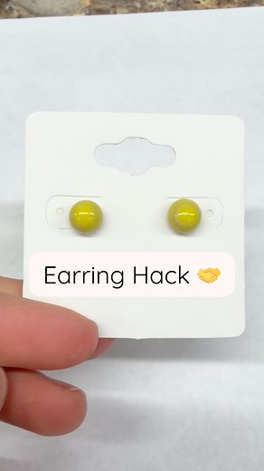 2.6K views · 29 reactions | Earring hack!  Use double sided tape when you need something rolly to stay in place! 朗 I had these round little studs that kept rolling around as I tried putting the posts in place . A quick stick to a piece of double sided tape and my earrings stayed put allowing everything to go together soo much quicker! ‍♀️ | Artfully Murray | Facebook