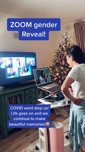 Making the best of life at the moment! 💗 #genderreveal #zoomgenderreveal #onlineteachingsetup