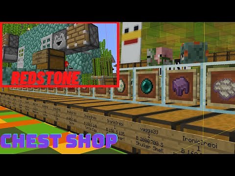 Chest Shop Tutorial and Redstone - Mythic Minecraft 1.16.5