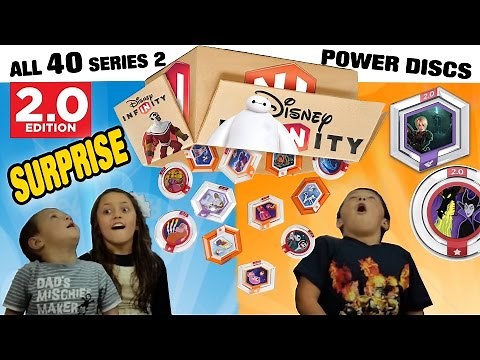 It's Raining Power Discs! 40 NEW Disney Infinity 2.0 Series 2 Surprise Jackpot! (PULLSTRINGS)