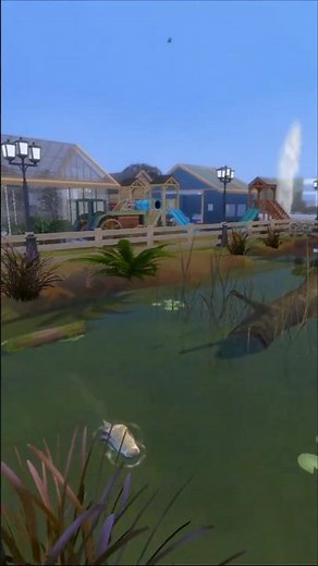 tried to make a zoo on sims #thesims4 #zoo #farm #ea #speedbuilds #howto #tried #rabbits #crocodiles