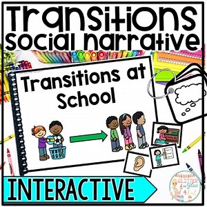 Transitions at School Interactive Story for Social Skills - Visuals & More!