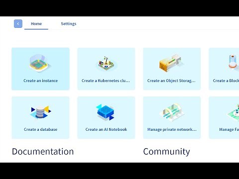 Start a new instance at OVH Cloud
