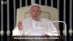 39K views · 10K reactions | During his general audience Sept. 25, Pope Francis spoke about the role of deacons in the church. | Catholic News Service | Facebook