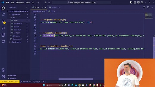 Rust 餐厅管理项目：使用 Warp 和 SQLite 构建和测试