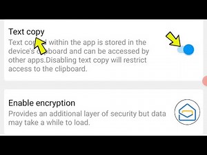 Enable/Disable Copy Text Feature Zoho Mail App Tutorial