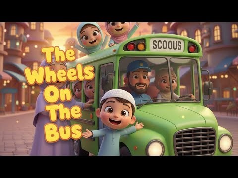 Wheel on the Bus – Islamic Urdu Kids Rhyme | Fun & Educational Muslim Nursery Song for Toddlers