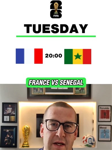 France vs Senegal #worldcup2026 #footballcommentary #FootballTikTok #footballpredictions #worldcup