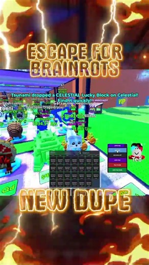 🚨 NEW UNBAN-FREE DUP 2026! Escape Tsunami Brainrots Roblox! #escapetsunamiforbrainrots