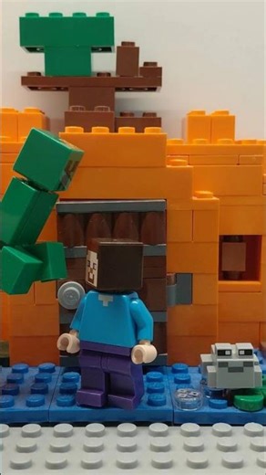 When you build, is the creeper coming! #lego #minecraft #legominecraft