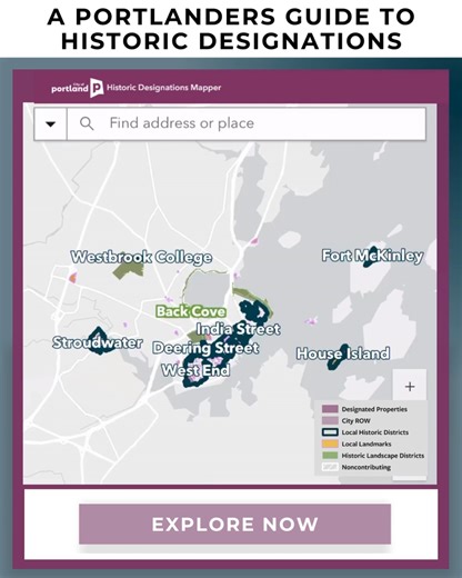 @portlandplanning on Instagram: "We are excited to announce the launch of a new interactive web-based map of Portland’s Local Historic Designations! This map offers an interactive tool that improves searchability and provides links to useful information for property owners. More information can be found in the link in our bio."