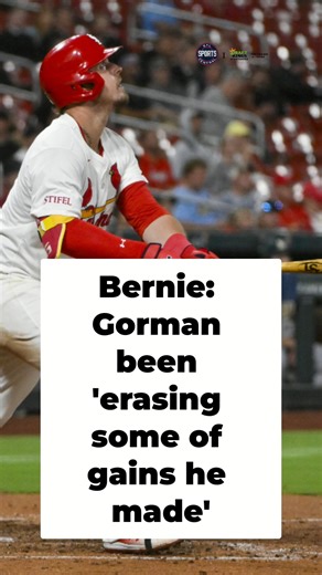 “I thought he was on a really firm track of improvement, which he was, but then all of a sudden he reverted back.” Bernie speaks on Nolan Gorman’s recent struggles #STLCards | STL Sports Central