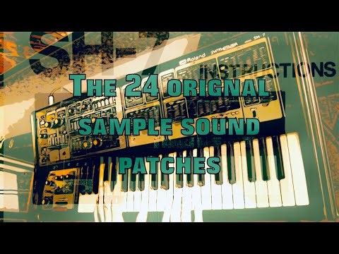 1978 Roland SH-7 - The 24 sample sound patches