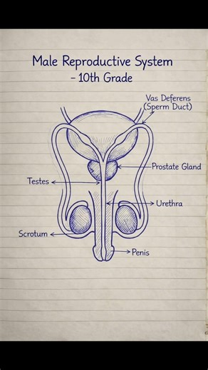 Male Reproductive System. #shorts #shortvideo #anatomy